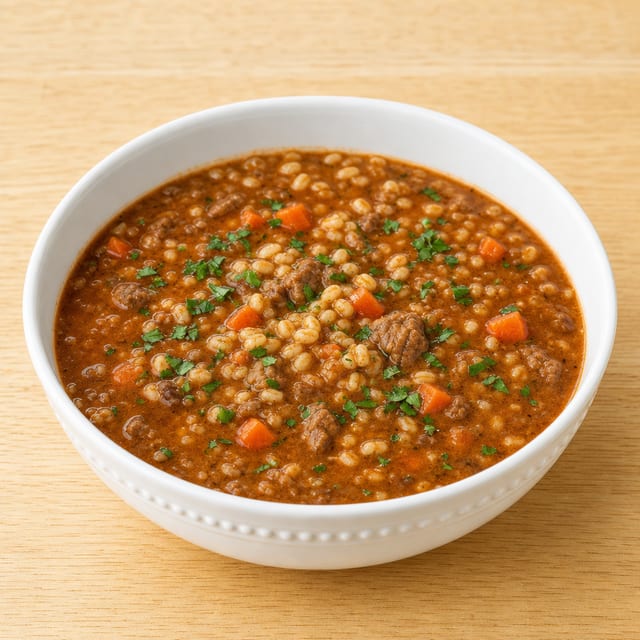 Beef Barley Soup.