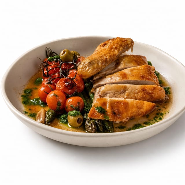 Broiled Spring Chicken.