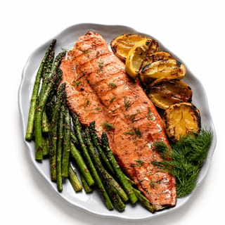 Broiled Red Alaskan Salmon