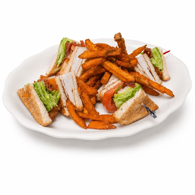 Turkey Club Triple Decker Sandwich.