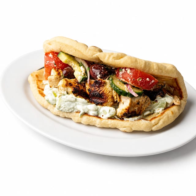 Chicken Souvlaki Sandwich.
