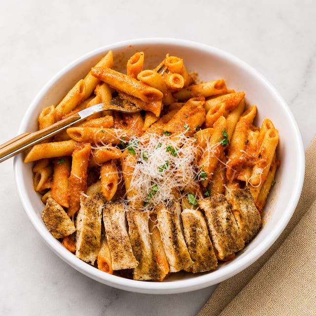Chicken Penne Alla Vodka.