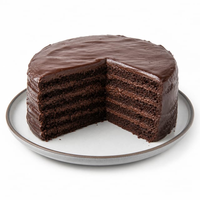Seven Layer Chocolate Cake.