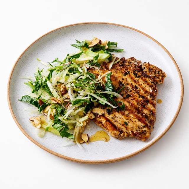 Grilled Chicken Paillard.