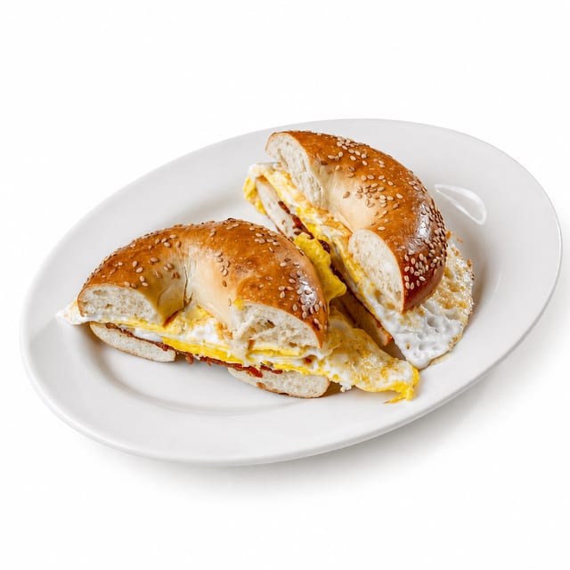 Meat and 2 Egg Sandwich.