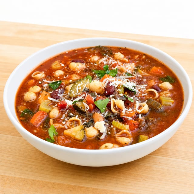 Italian Minestrone Soup.