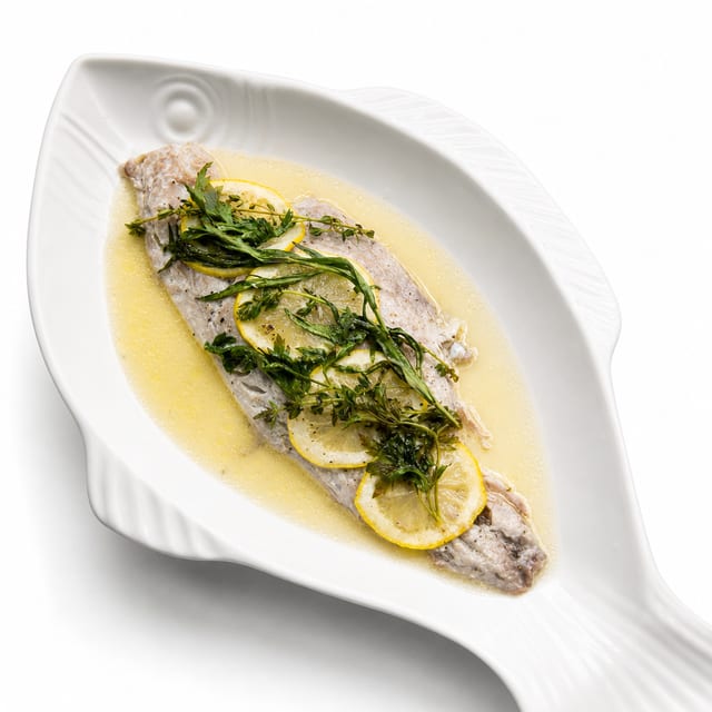 Broiled Filet of Bluefish.