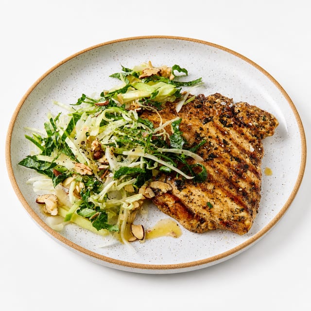 Grilled Chicken Paillard.