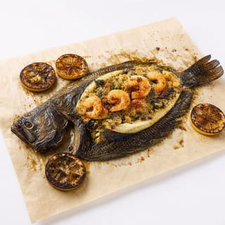 Broiled Whole Flounder